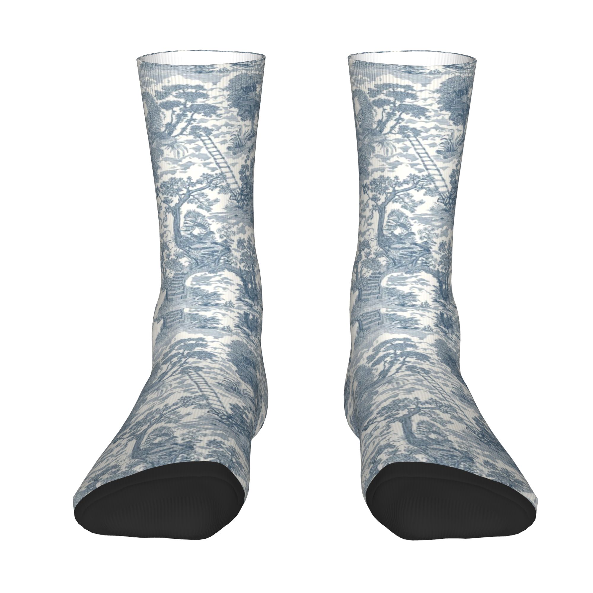 Vintage Fashion Dresses - Maßgefertigte Vintage Toile De Jouy Socken