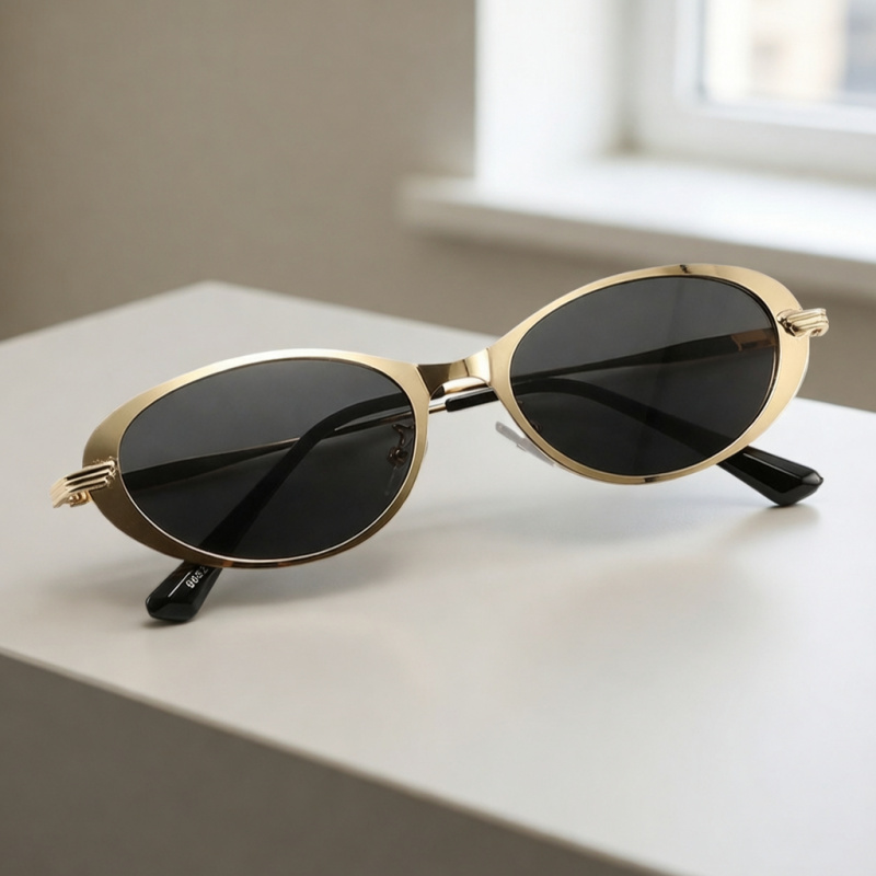 Vintage Fashion Influencers - 80er Vintage Designer Cat-Eye Sonnenbrille für
