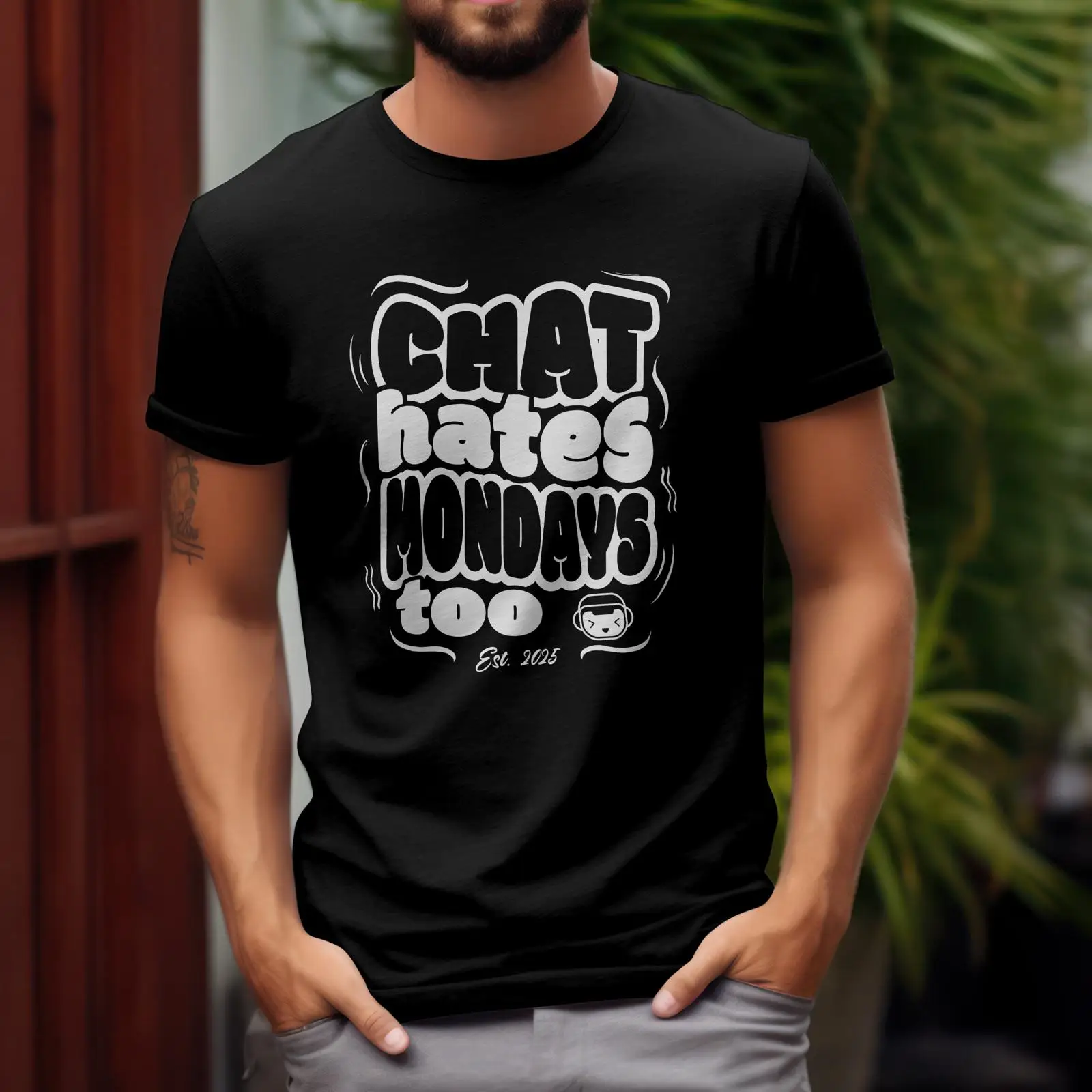 Vintage Fashion Influencers - Lustiges Geek-Tech-Chat-AI-T-Shirt mit dem Zitat „Hates