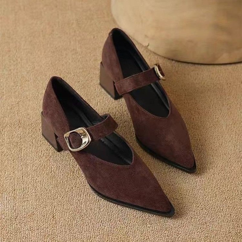 Vintage Fashion Dresses - Damen Vintage Mary Jane Pumps mit