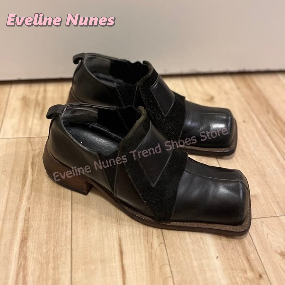 Vintage Fashion Dresses - Damen Retro Quadratische Zehenpartie Mode Pumps