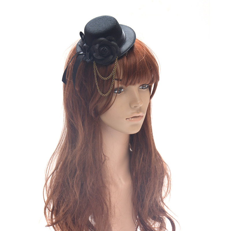 Vintage Fashion Influencers - Kleine Haaraccessoires für Damen mit Schleifenkette,