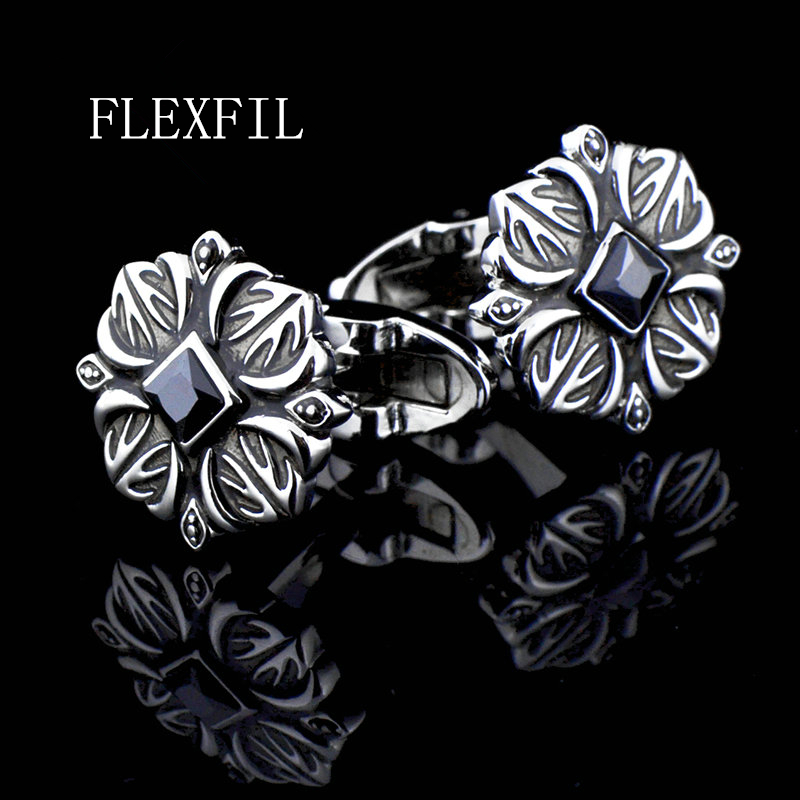 Vintage Fashion Rome - FLEXFIL Vintage Sparta-Stil Hemdmanschettenknöpfe für Herren,
