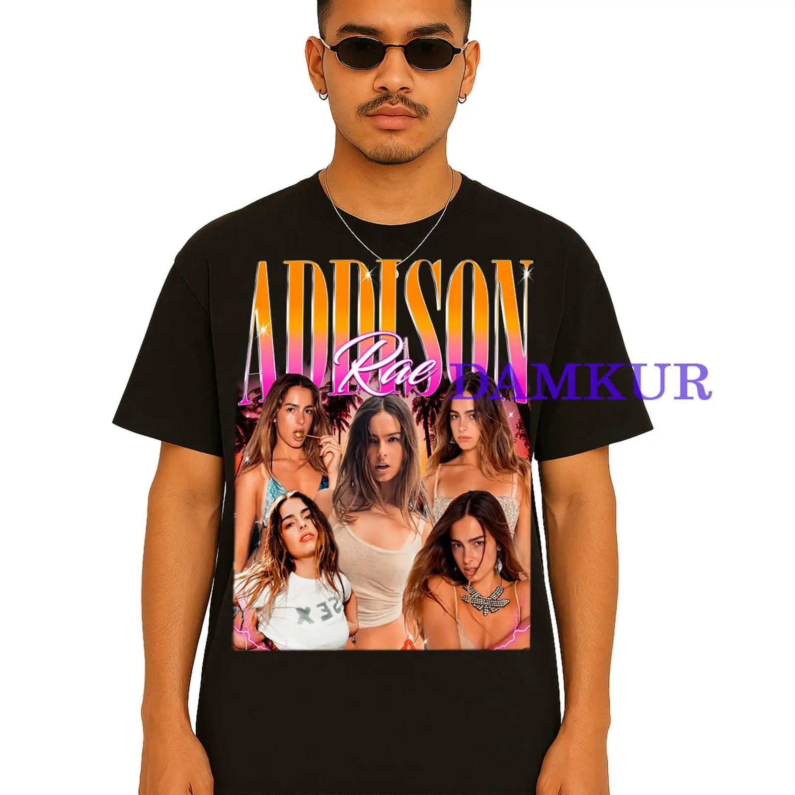 Vintage Fashion Influencers - Vintage Addison Rae Bootleg T-Shirt Hip-Hop