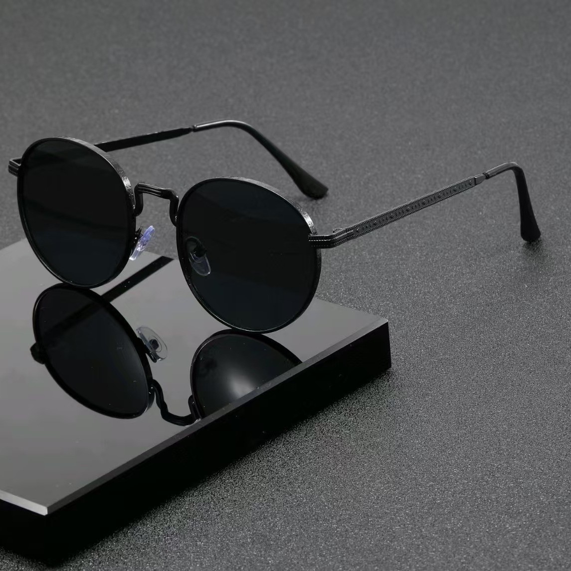 Vintage Fashion Streetwear - Modische Klassische Runde Sonnenbrille für Männer