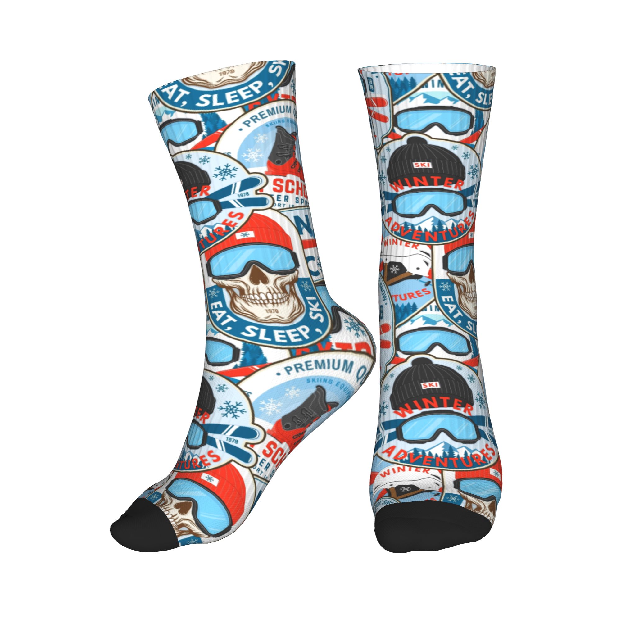 Vintage Red Blue Ski Club Sock – Vintage Fashion Dresses Bewertung und Preis
