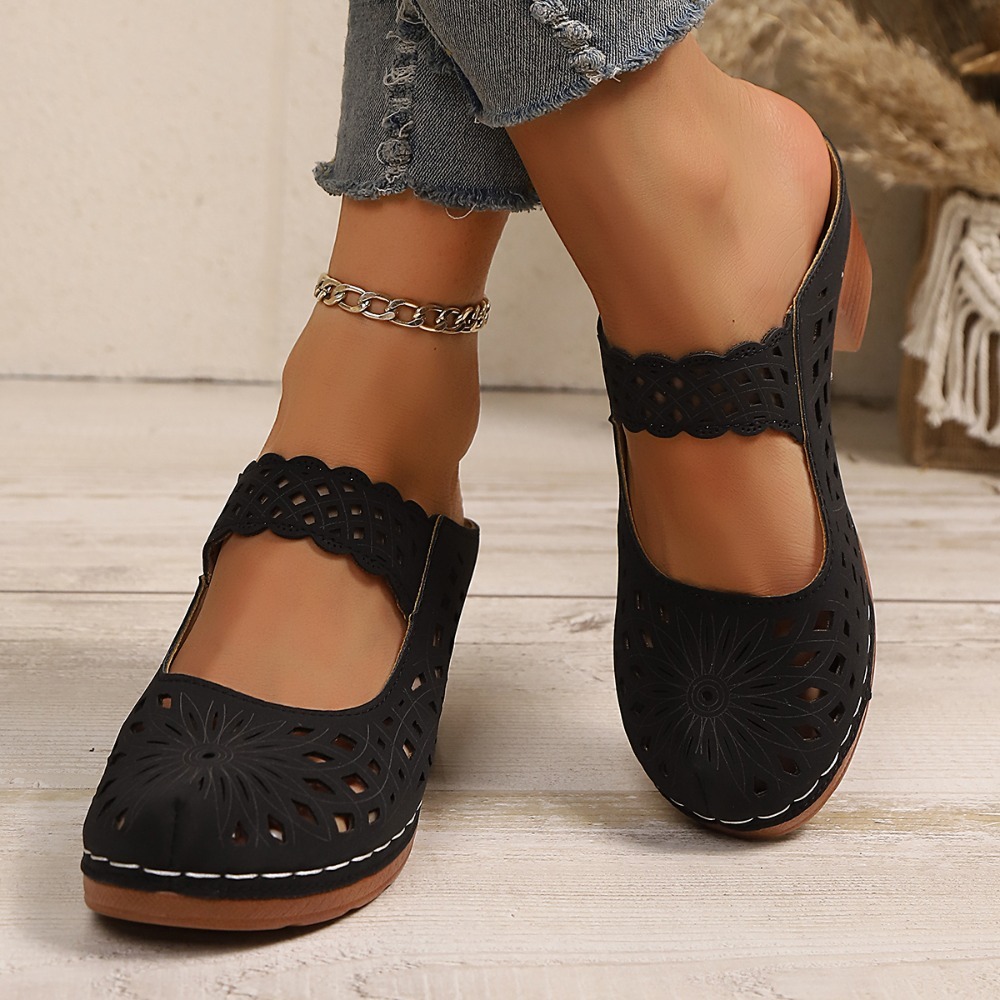 Damen Mules mit Ausschnitten,  – Vintage Fashion Dresses Bewertung und Preis
