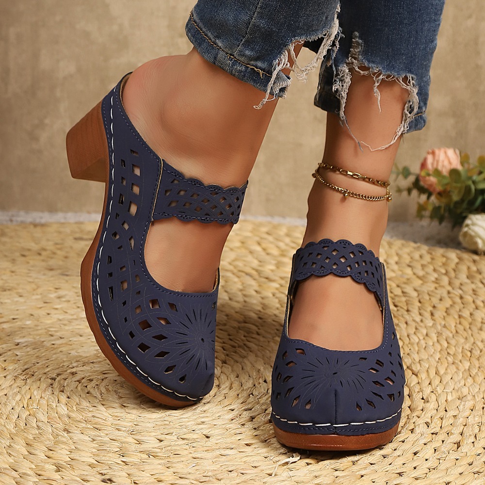 Damen Mules mit Ausschnitten,  – Vintage Fashion Dresses Bewertung und Preis