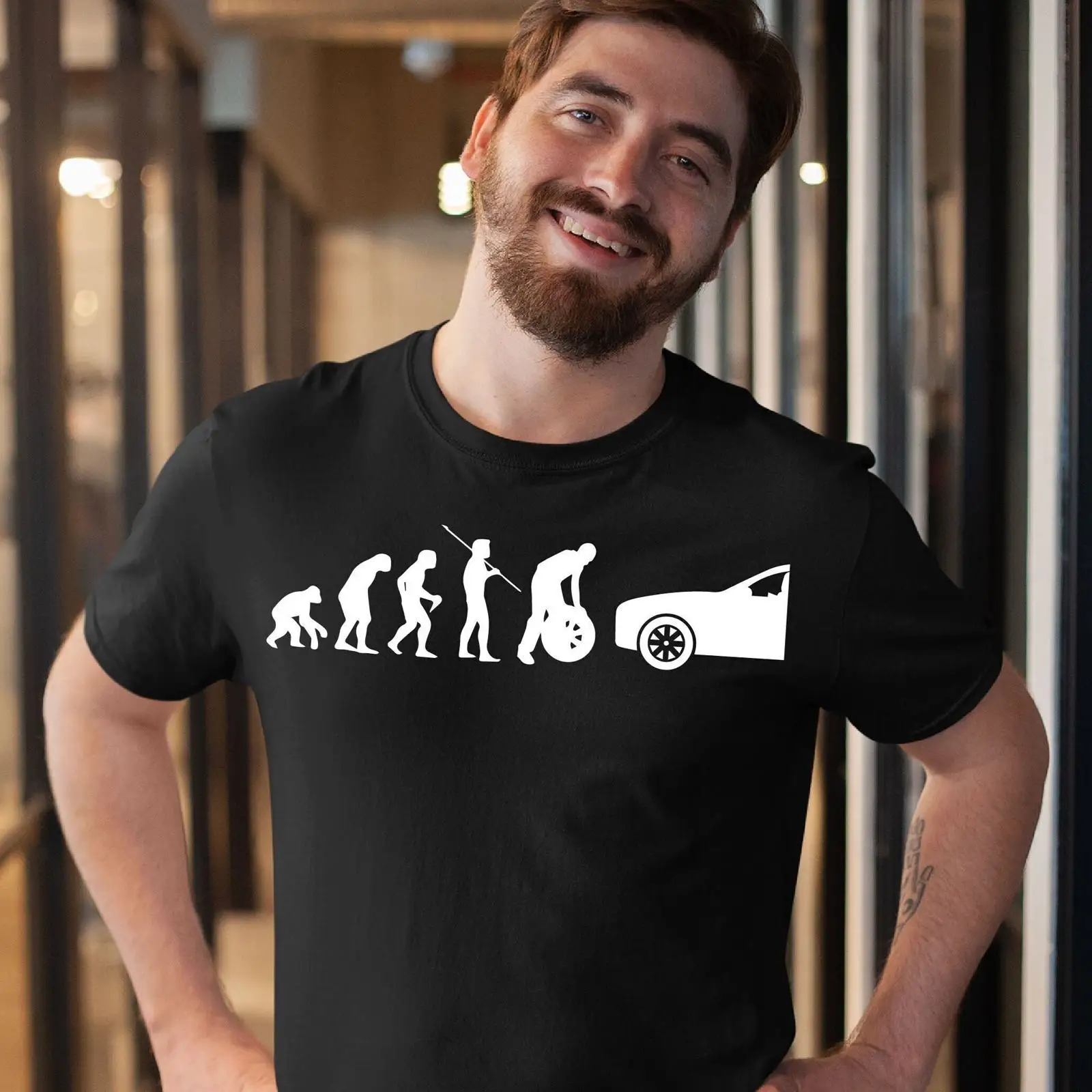 Lustiges Tire Guy Evolution T- – Vintage Fashion Wheel Bewertung und Preis