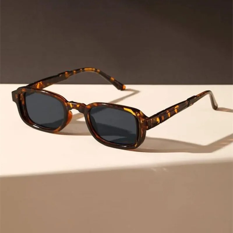 Luxuriöse Rechteckige Sonnenbr – Vintage Fashion Streetwear Bewertung und Preis