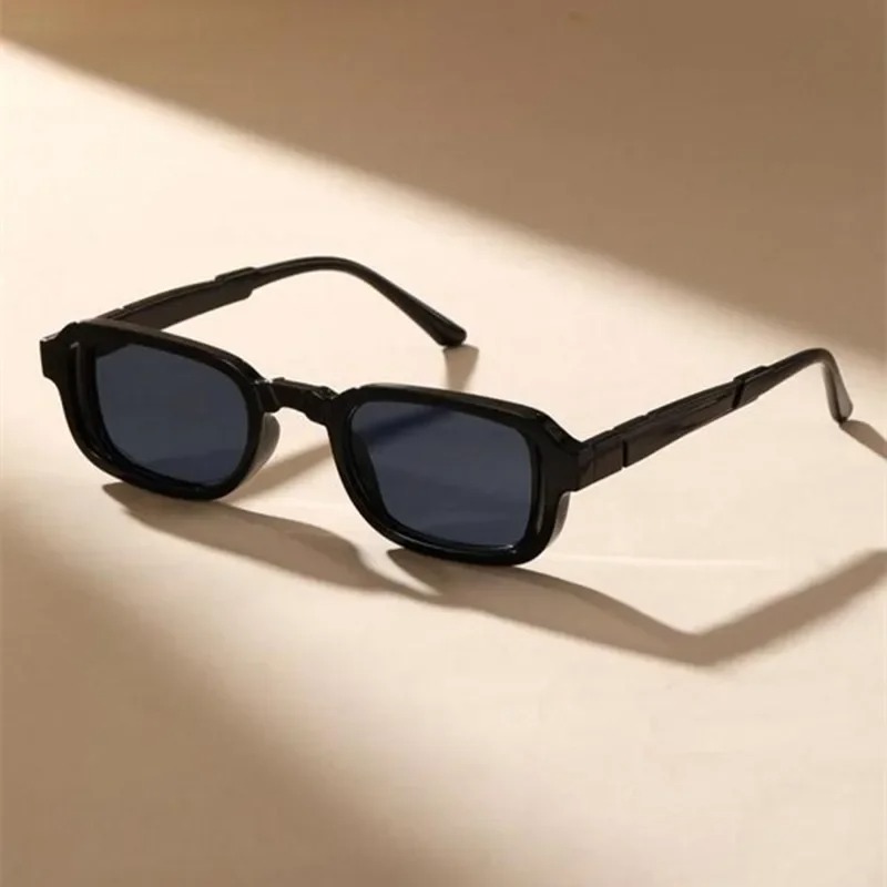 Luxuriöse Rechteckige Sonnenbr – Vintage Fashion Streetwear Bewertung und Preis