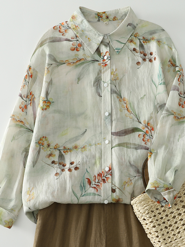 Lockeres Langarm-Damenhemd mit – Vintage Fashion Influencers Bewertung und Preis