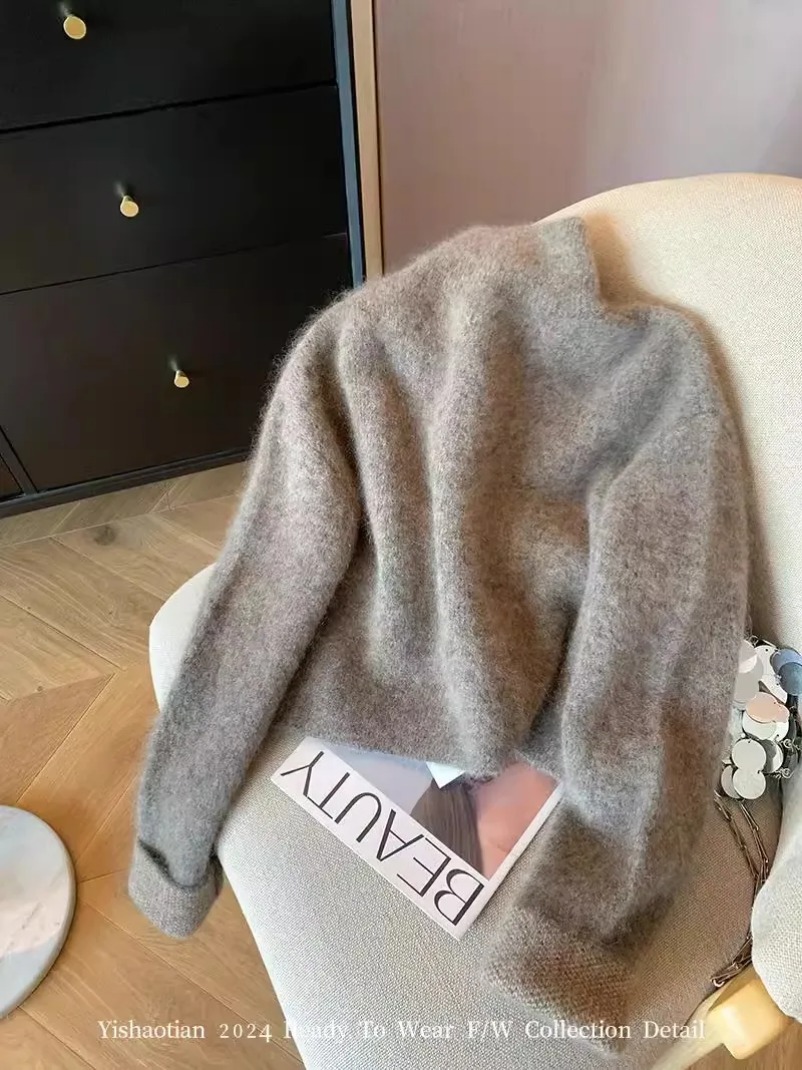 Herbst Frauen Old Money Cuddly – Crop Cardigan Vintage Bewertung und Preis